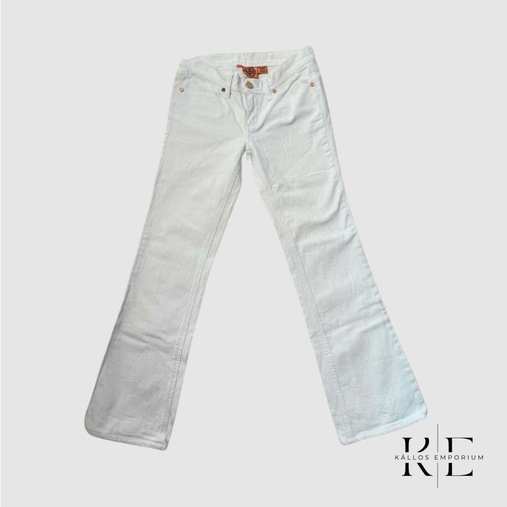 Tory Burch White Flare Jeans